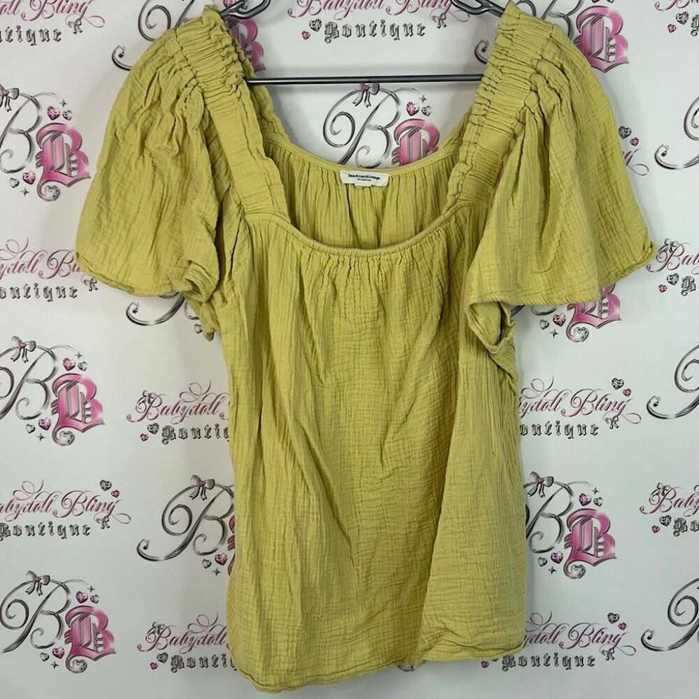beachlunchlounge Light Yellow Blouse
